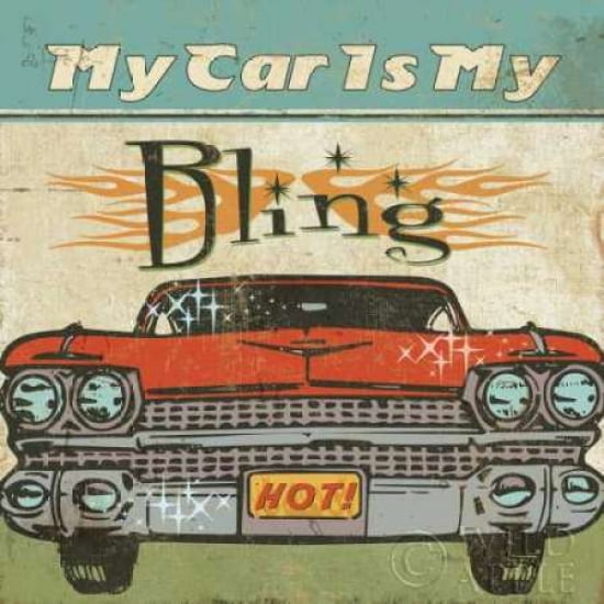 Mancace II - My Car is My Bling Canvas Art - Pela Studio (24 x 24)