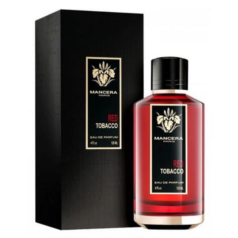 men's fragrance tobacco Mancera Red Tobacco Eau De Parfum, Amber Scented, 4.0 Oz Women's Perfume