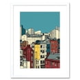 thumbnail image 1 of Manchester City Architecture Styles Cityscape Artwork Framed Wall Art Print 9X7 Inch, 1 of 5
