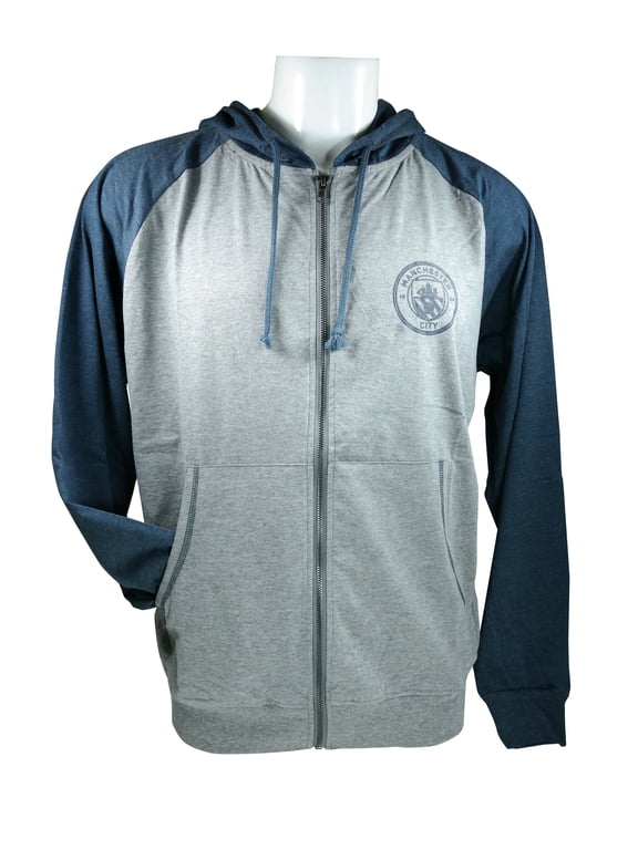 Manchester City F.C. Summer Light Front Jacket Sweatshirt Official License Soccer Hoodie Medium 005