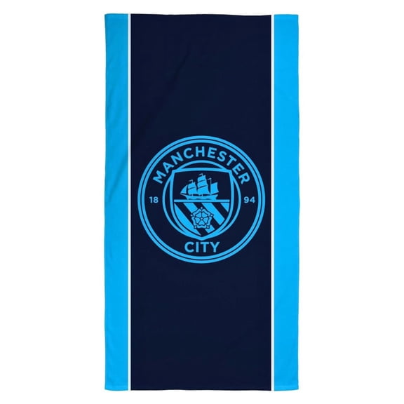 Manchester City FC Crest Cotton Beach Towel