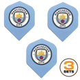 thumbnail image 1 of Manchester City Football Club Premier League Soccer 75 Micron Strong Dart Flights (3 Sets - 9 Flights), 1 of 1