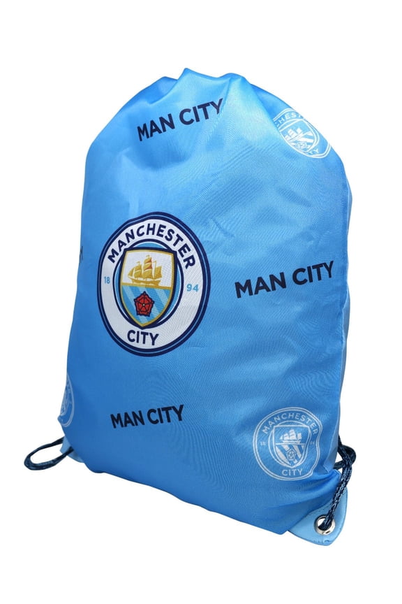 Manchester City Official Drawstring Gym Soccer Cinch Bag 03 [Custon Name & Number]