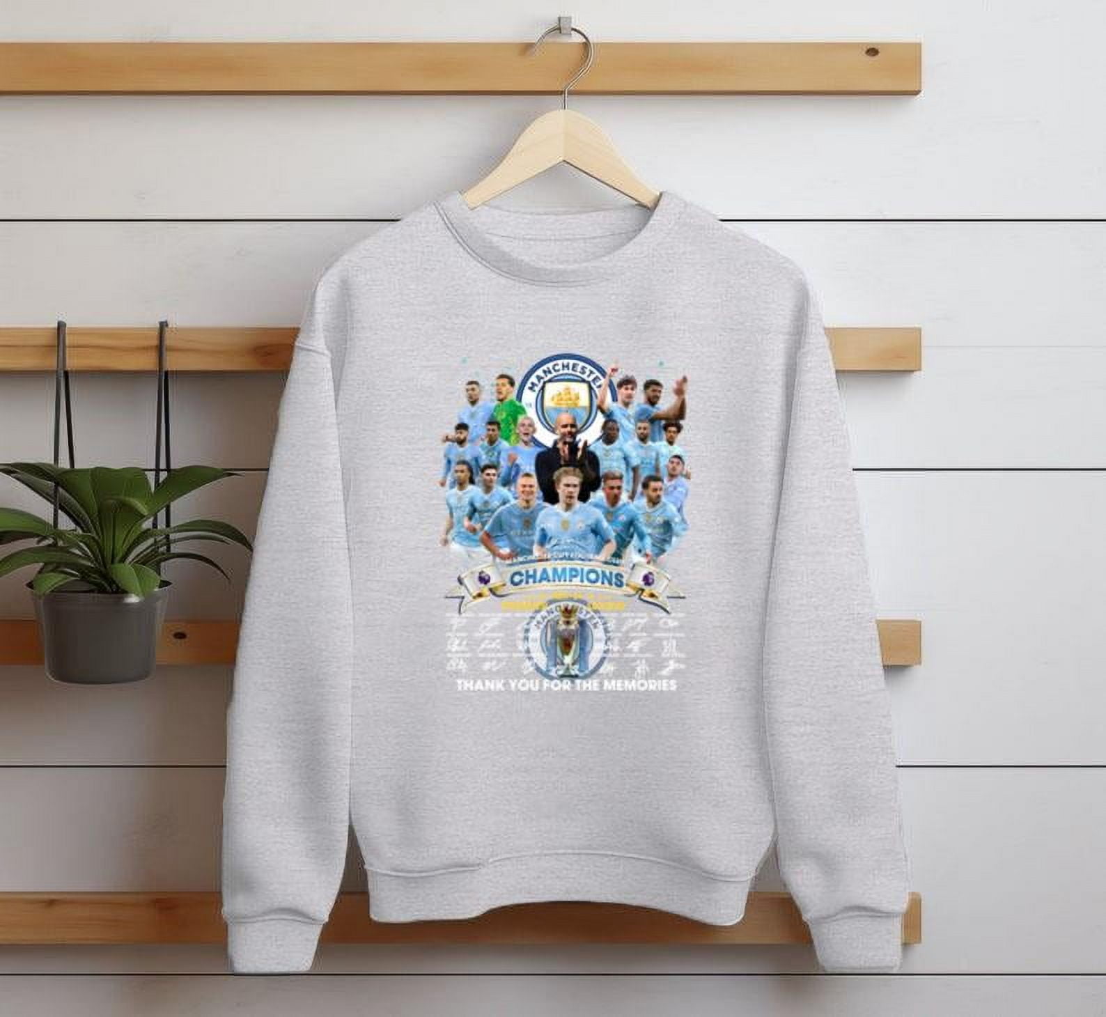 Manchester City Premier League Champions 2024 Tshirt