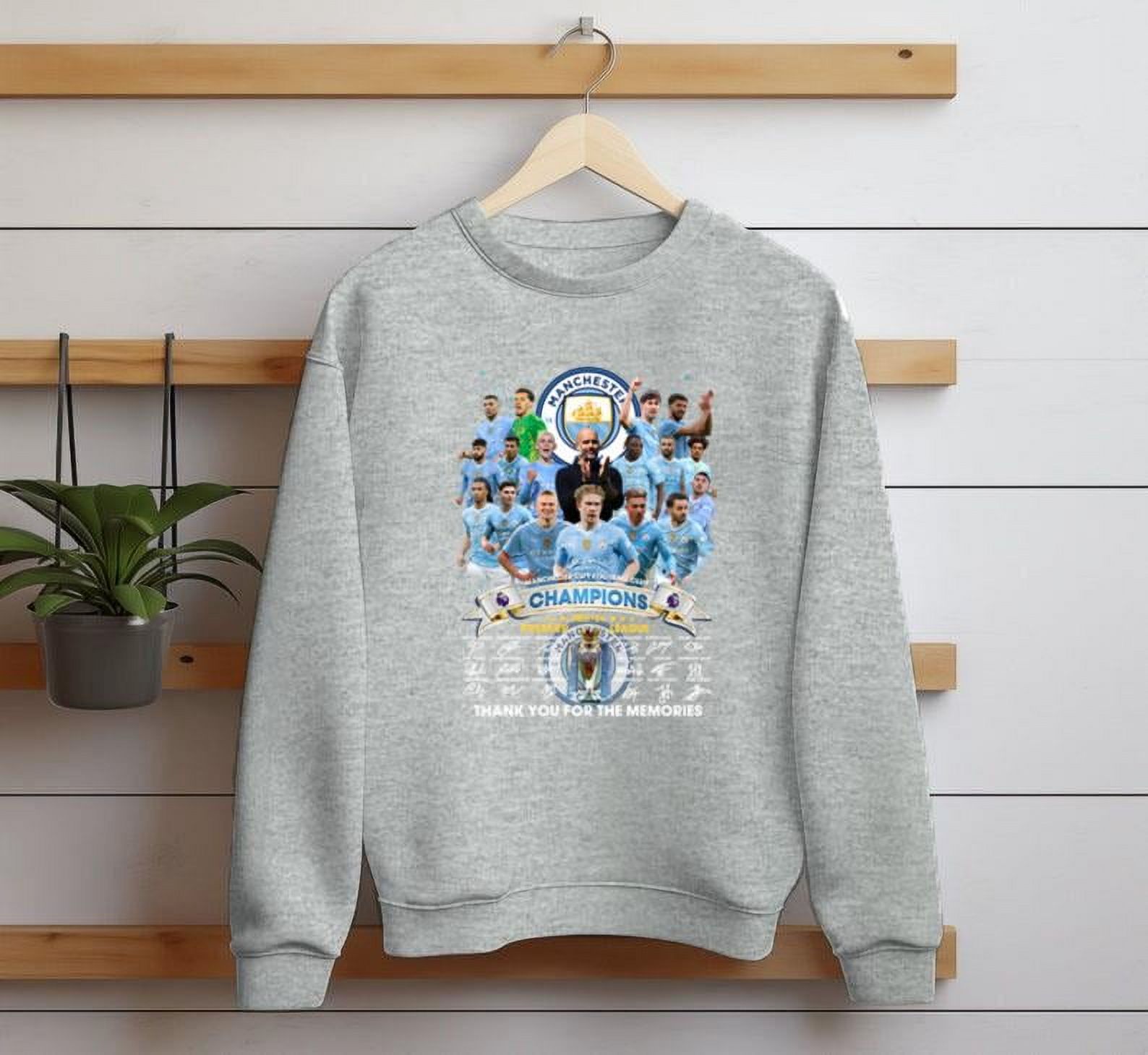 Manchester City Premier League Champions 2024 Tshirt