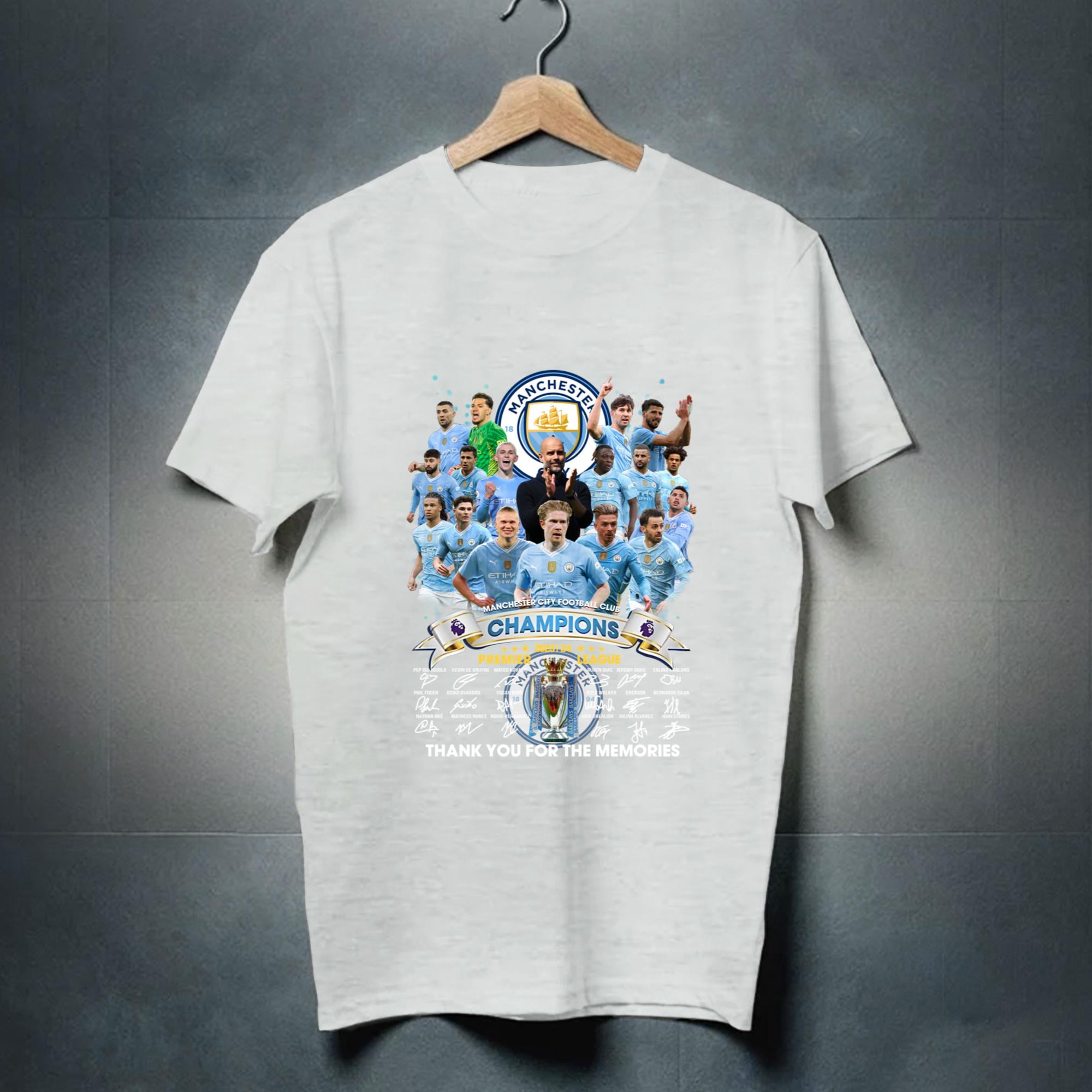 Manchester City Premier League Champions 2024 Tshirt