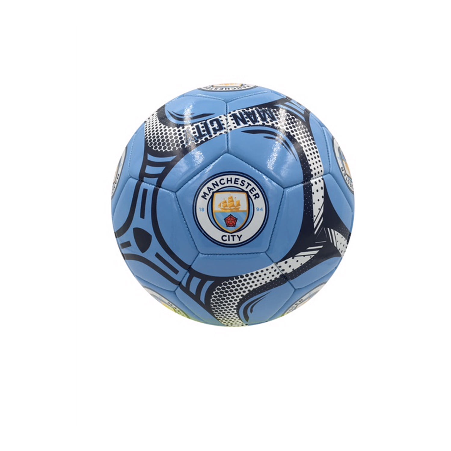 Manchester City Soccer Ball, Size 5, Silver