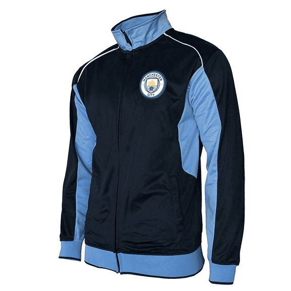 Manchester City Track Jacket (Youth and Adult Sizes) Licensed Manchester City Jacket (AM)