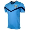 thumbnail image 1 of Icon Sports Manchester City Premier League High Neck Casual Knit Solid Print T-Shirt, Men's (M), 1 of 3