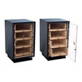 thumbnail image 1 of Manchester Contemporary Upright Counter Display Cigar Humidor - Matte Black Finish - Capacity: 250, 1 of 1