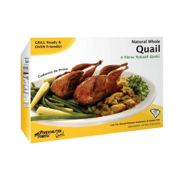 Manchester Farms Whole Natural Quail Sleeve - 24 per case.