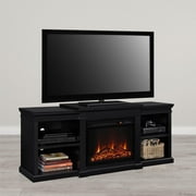 AMERIWOOD HOME Manchester Fireplace TV Console for TVs up to 70", Black