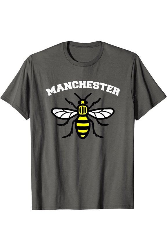 Manchester Of England Honey Producing Bee Worker Symbol Gift T-Shirt, Unisex T-Shirt