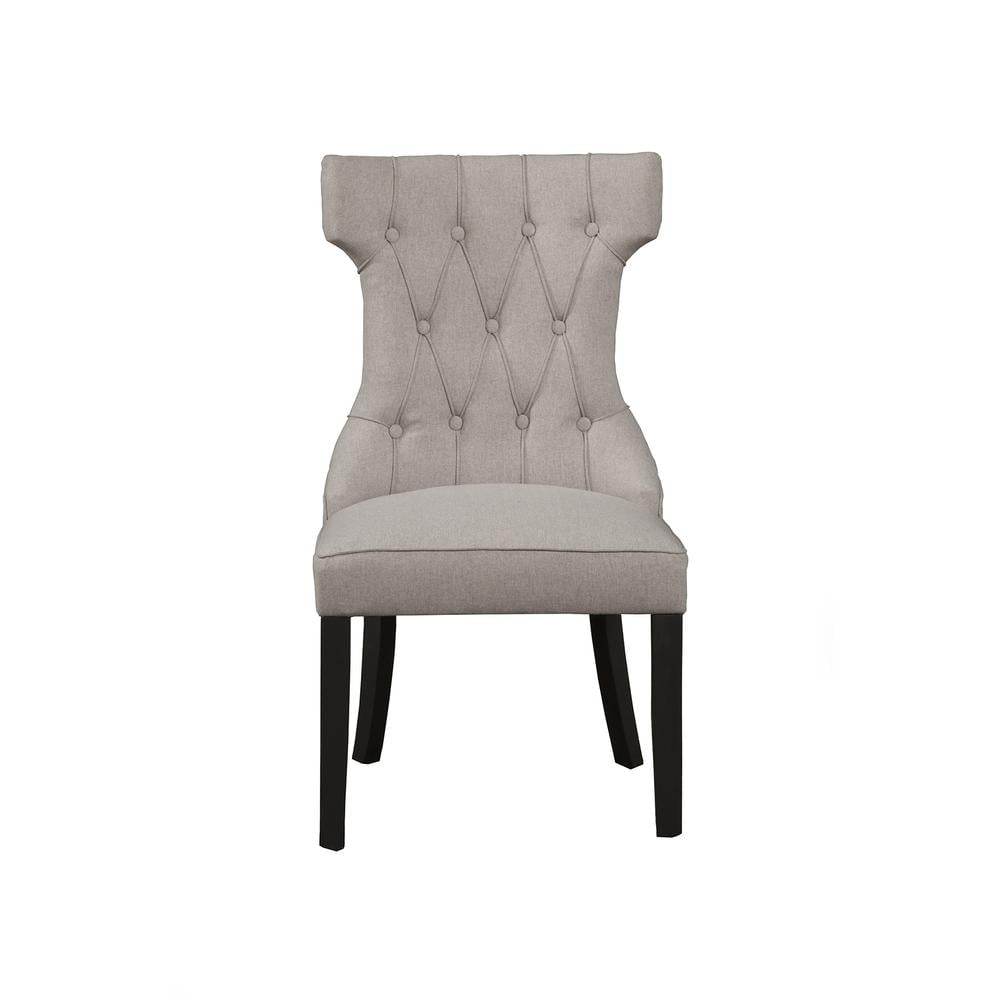 Manchester High Back Gray Upholstered Parsons Side Chair