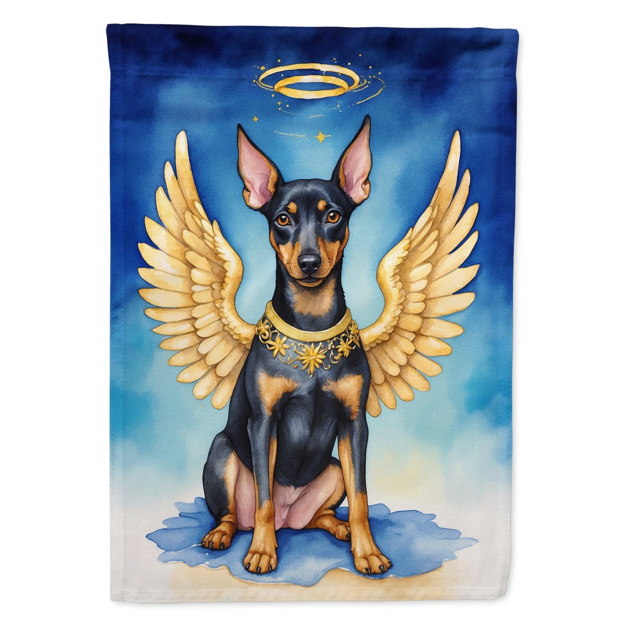 Manchester Terrier My Angel Garden Flag 11.25 in x 15.5 in
