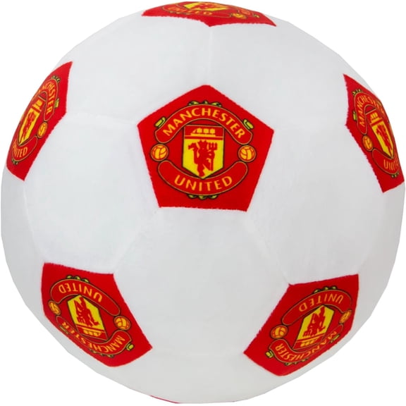 Manchester United FC 3D Fluffy Stuffed Toy Soccer Ball Cushion