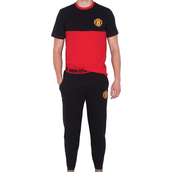 Manchester United FC Mens Long Pyjama Set