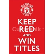 Manchester United Keep Red Poster Print - 36 x 24 in.