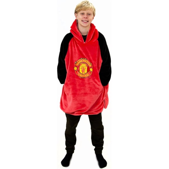 Manchester United Oversized Wearable Hooded Blanket-Medium