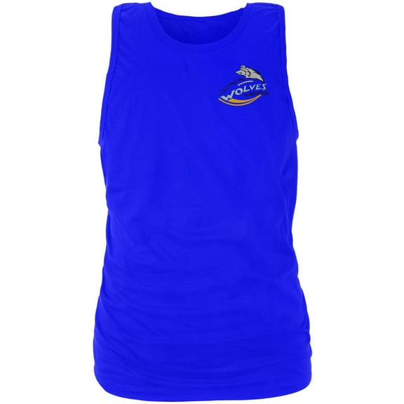 Manchester Wolves - Crest Print Blue Tank Top - Large