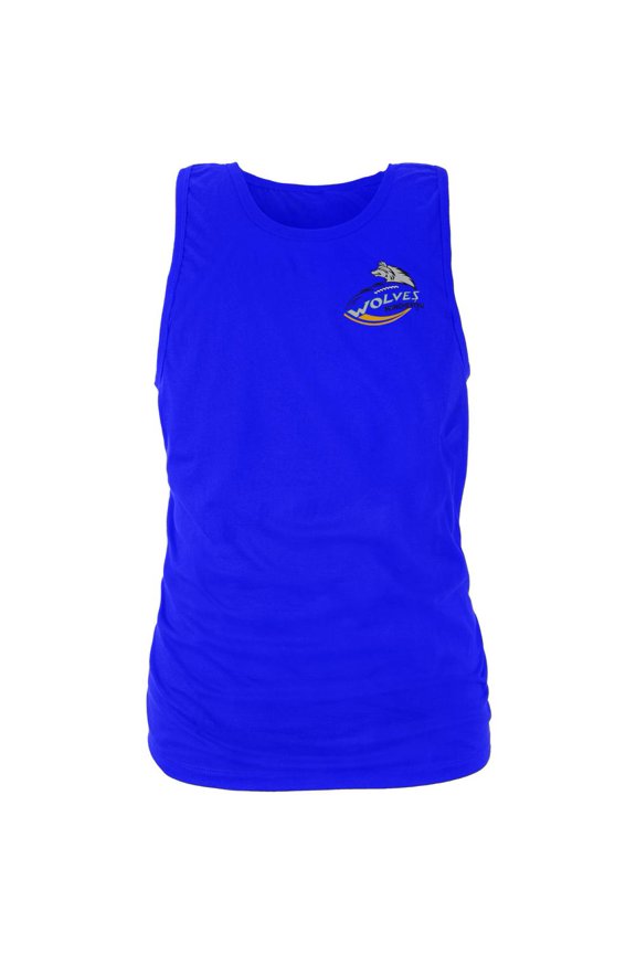 - Crest Print Blue Tank Top - Large