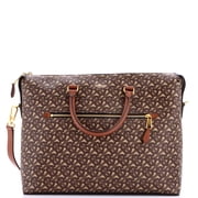 Manchester Zip Briefcase Monogram E-Canvas By Rebag