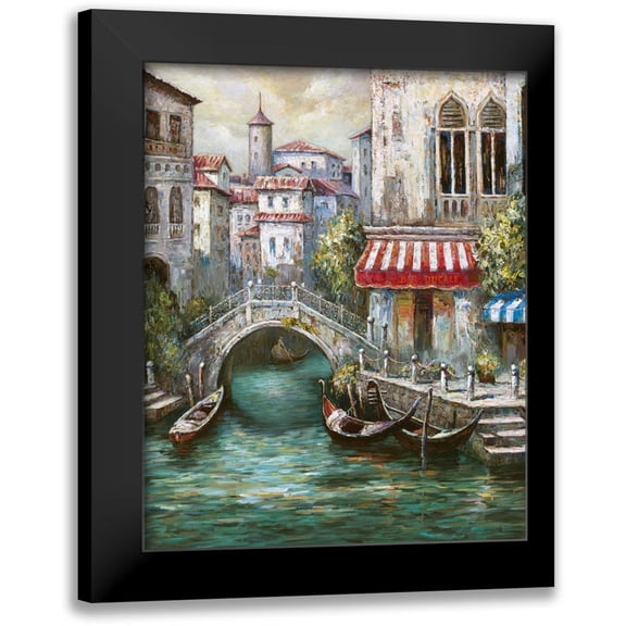 Mancini, Gianni 12x14 Black Modern Framed Museum Art Print Titled - Venetian Motif I