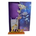 thumbnail image 1 of Mancro 27cm Artificial Gold Foil Colorful Rose Valentine's Day Bouquet, 1 of 7