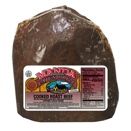 Manda Fine Meats Authentic Cajun Roast Beef, Deli Sliced, Vacuum Pack (Refrigerated)