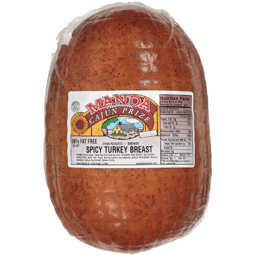 Manda Fine Meats Authentic Prize Cajun Turkey Breast, Deli Sliced