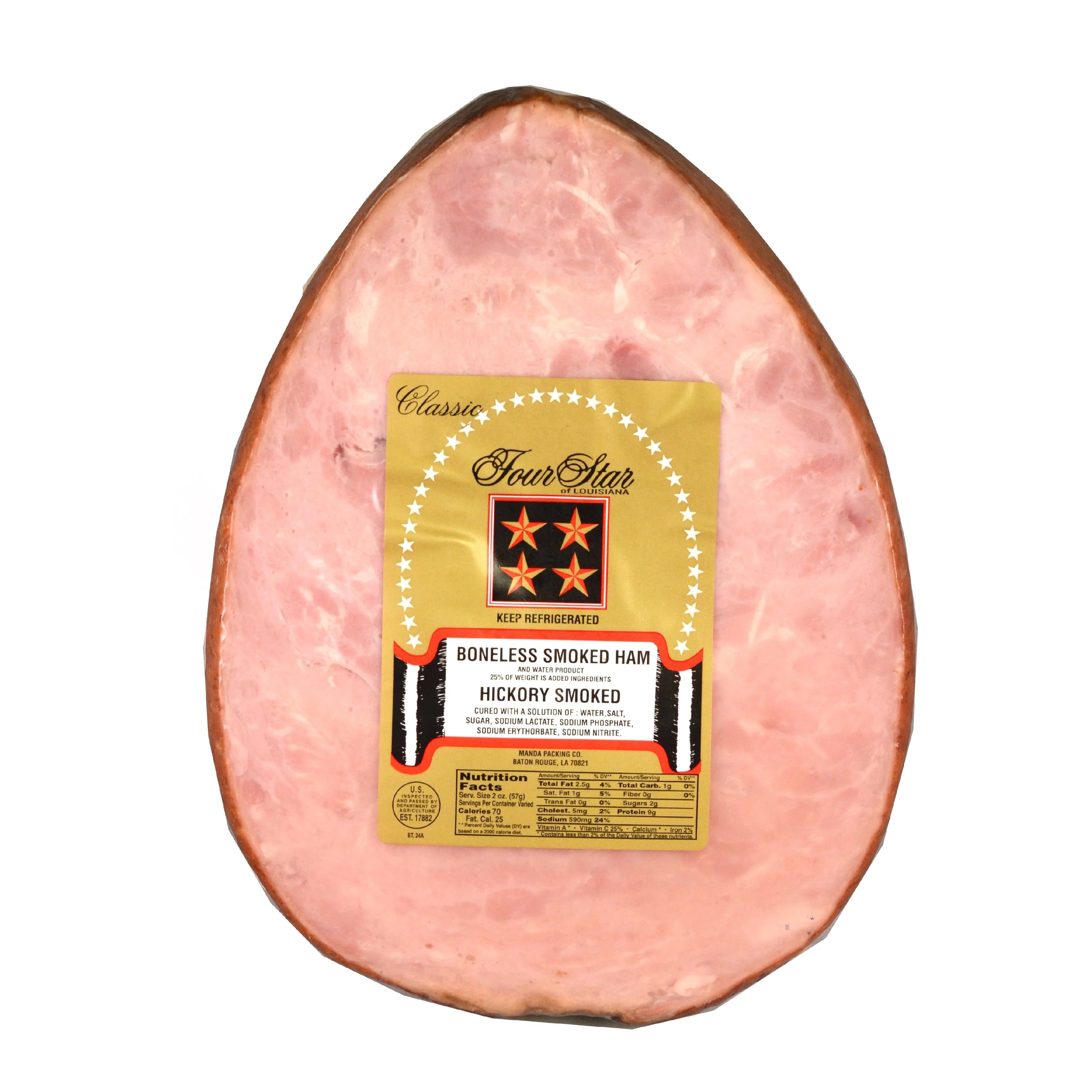 Manda Fine Meats Classic Ham (Pork), Deli Sliced, (Refrigerated