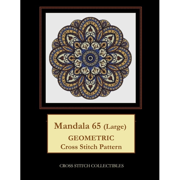 Mandala 65 (Large): Geometric Cross Stitch Pattern (Paperback)