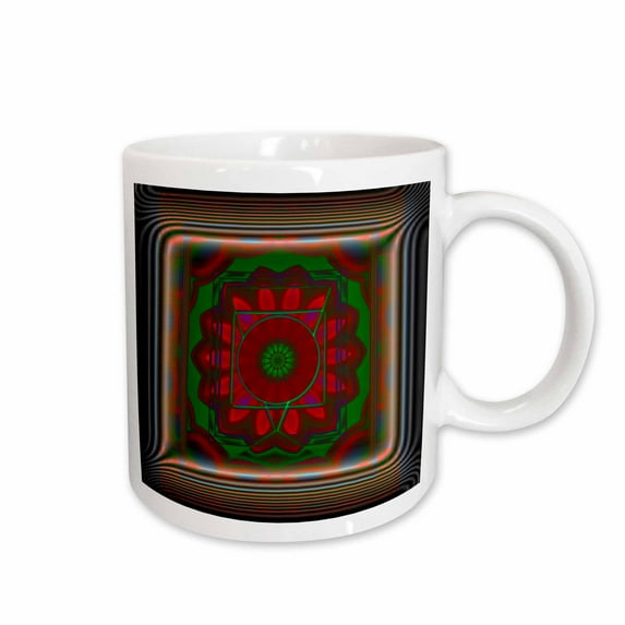 3drose, Mandala 7 Chakra Meditation Spirituality Newage Glowing Power Energy Balance Peace, 15oz Mug