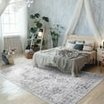 thumbnail image 1 of Mandala 8x10 Rug - Ultra Soft Traditional Area Rug for Bedroom, Living Room & Office | Non-Slip Machine Washable Rug Ideal for Indoor & Outdoor Use - Vintage Gray, 1 of 9