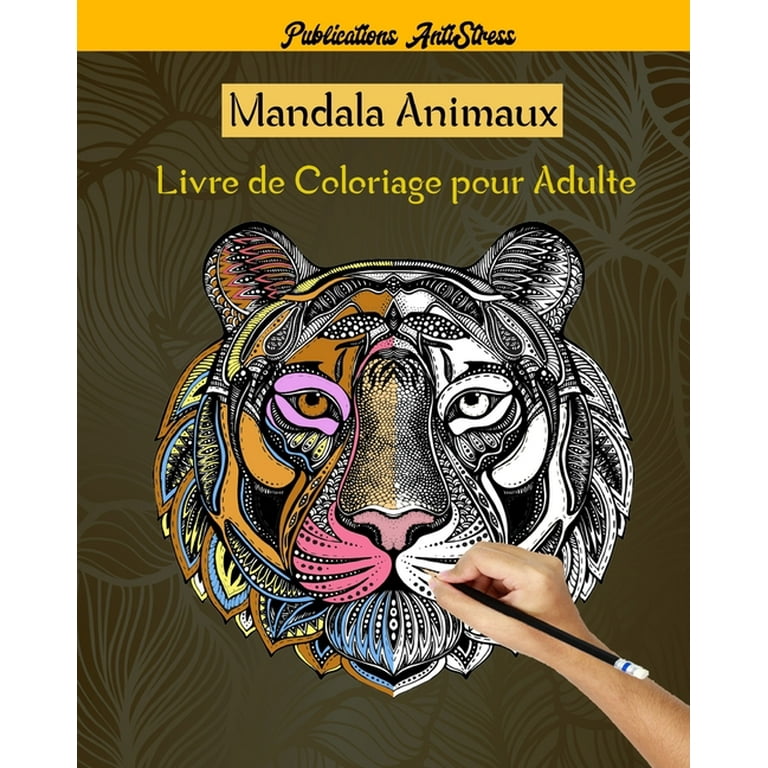Mandala Animaux Livre de Coloriage pour Adulte: 50 animaux livre