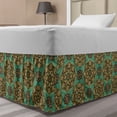 thumbnail image 1 of Mandala Bed Skirt, Traditional Pattern with Flowers Eastern Influenced Design, Elastic Bedskirt Dust Ruffle Wrap Around for Bedding Decor, 4 Sizes, Multicolor, by Ambesonne, 1 of 2