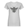 thumbnail image 1 of Mandala Bee Shaped T-Shirt Women -Image by Shutterstock, Female x-Large, 1 of 2