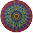 thumbnail image 1 of Mandala Blooming Fower Elastic Welt Round Tablecloth Fade Resistant Shrink Resistant Soft Washable Table Cover for Indoors Or Outdoors and Anywhere You Want to Use It 60"X 60", 1 of 7