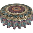 thumbnail image 1 of Mandala Boho Round Tablecloth 60 Inch Colorful Bohemia Mandala Table Cloth Rustic Farmhouse Vintage Polyester Table Cover Decorative for Indoor Outdoor Kitchen Dining Party, 1 of 6