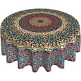 thumbnail image 1 of Mandala Boho Round Tablecloth 60 Inch Colorful Bohemia Mandala Table Cloth Rustic Farmhouse Vintage Polyester Table Cover Decorative for Indoor Outdoor Kitchen Dining Party, 1 of 6