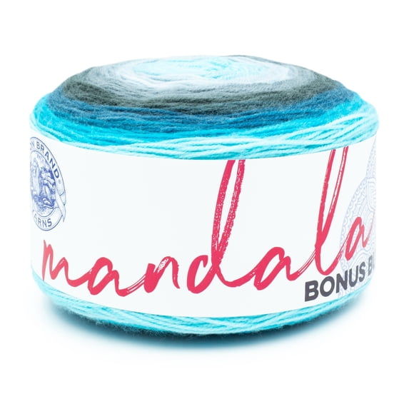 Lion Brand Yarn Mandala Bonus Bundle Spirit 125-212S Acrylic Light DK 1181yd 10.5oz Yarn