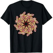 Mandala Butterfly Peace Shanti Lotus Flower Om Sanskrit Yoga T-Shirt