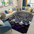 thumbnail image 1 of Mandala Carpet Ethnic Style Vintage Living Room Hallway Floor Entrance Mats Bedroom Kitchen Sofa Area Non-slip Rugs Home Decor, 1 of 6