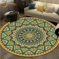 thumbnail image 1 of Mandala Carpet Round Bedroom Floor Mat for Living Room Kitchen Bedroom rative Anti-Slip Round Area Rug Chair Mat Alfombra, 1 of 6