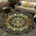 thumbnail image 1 of Mandala Carpet Round Bedroom Floor Mat for Living Room Kitchen Bedroom rative Anti-Slip Round Area Rug Chair Mat Alfombra, 1 of 6