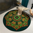 thumbnail image 1 of Mandala Carpet Round Bedroom Floor Mat for Living Room Kitchen Bedroom rative Anti-Slip Round Area Rug Chair Mat Alfombra, 1 of 6