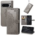thumbnail image 1 of Mandala Case for Google Pixel 8 Pro, Premium Leather Flip Wallet Card Slots Magnetic Stand Protective Ultra Slim Shockproof Case with Lanyard, Embossed Flip Cover For Google Pixel 8 Pro,
Gray, 1 of 6