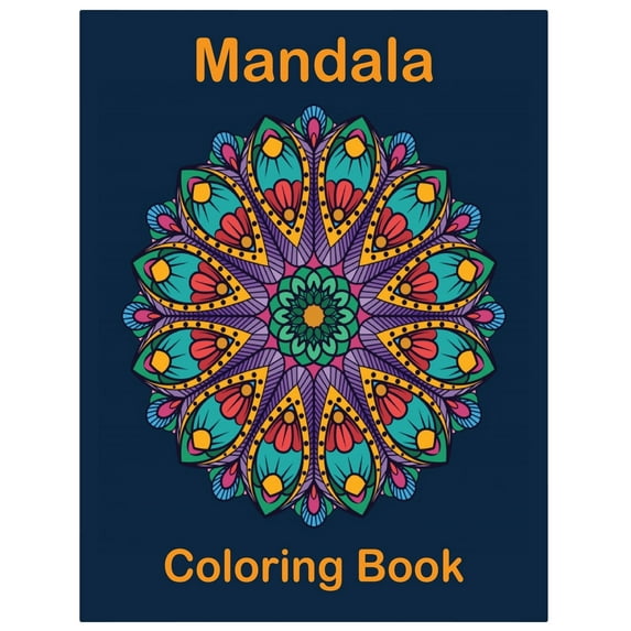 Mandala Coloring Book : Big mandalas to color for relaxation (Paperback)