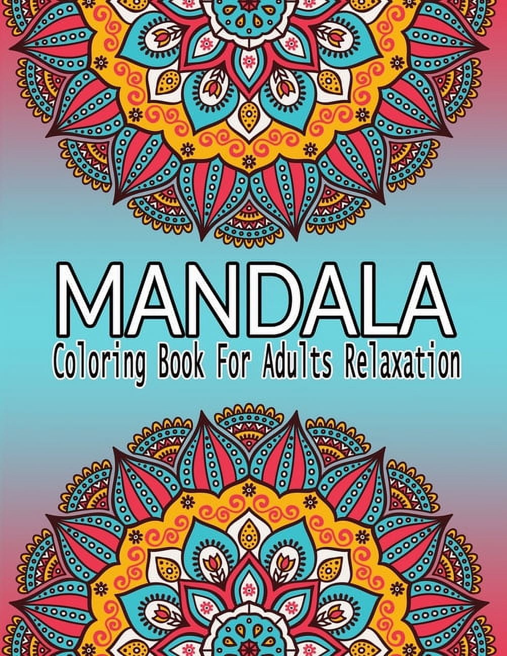 Adult Coloring Books Set - 3 Coloring Books for Grownups - 120 Unique Animals, Scenery & Mandalas
