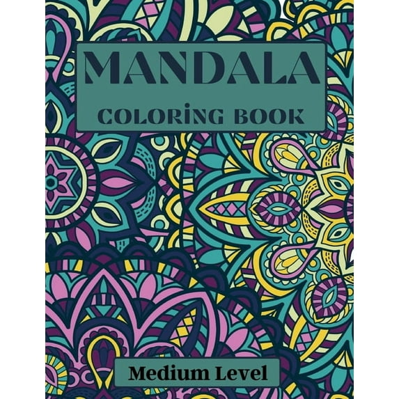 Mandala Coloring Book Medium Level, (Paperback)